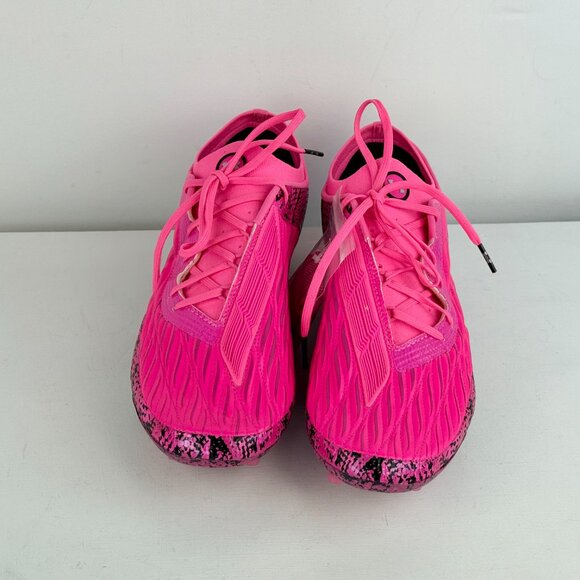 Men's 10 - Under Armour Magnetico Elite 4 FG Pitch Viper Soccer Cleats - Pink - Picture 7 of 12